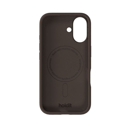 iPhone 16 Holdit Soft Touch MagSafe Silikon Deksel - Chocolate