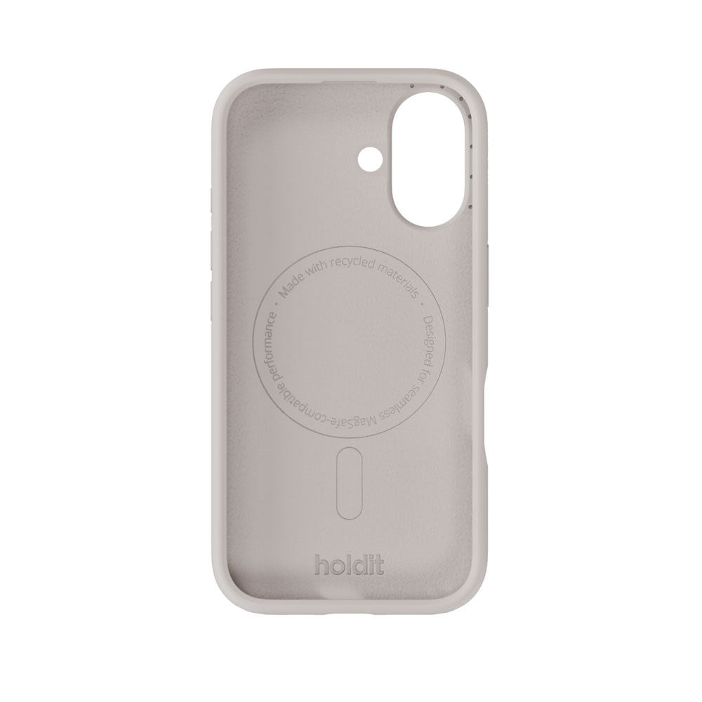 iPhone 16 Holdit Soft Touch MagSafe Silikon Deksel - Wool Gray