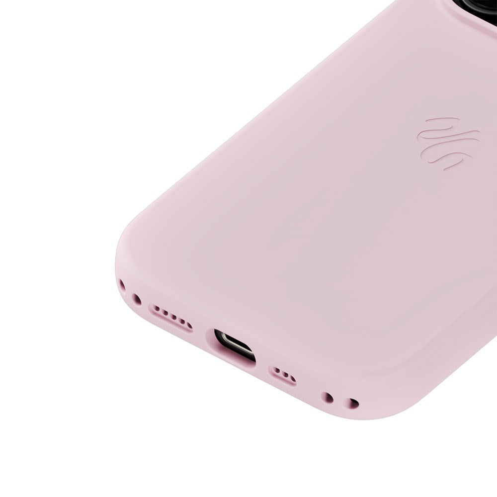 iPhone 16 Pro Holdit Soft Touch MagSafe Silikon Deksel - Pale Pink