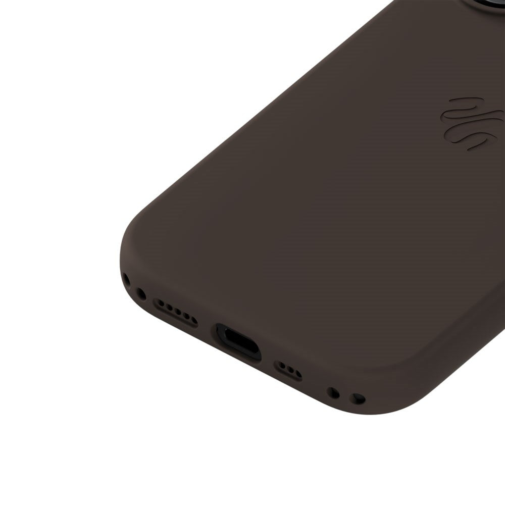 iPhone 17 Holdit Soft Touch MagSafe Silikon Deksel - Chocolate