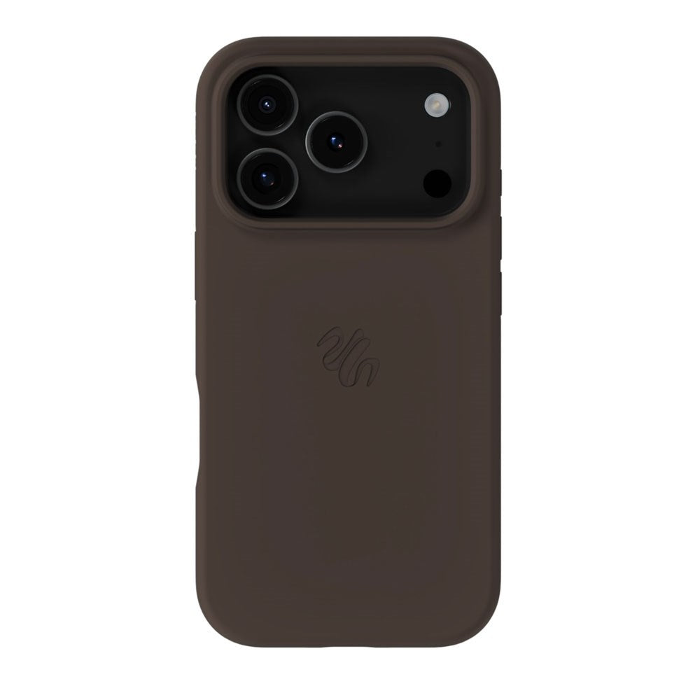 iPhone 17 Pro Holdit Soft Touch MagSafe Silikon Deksel - Chocolate