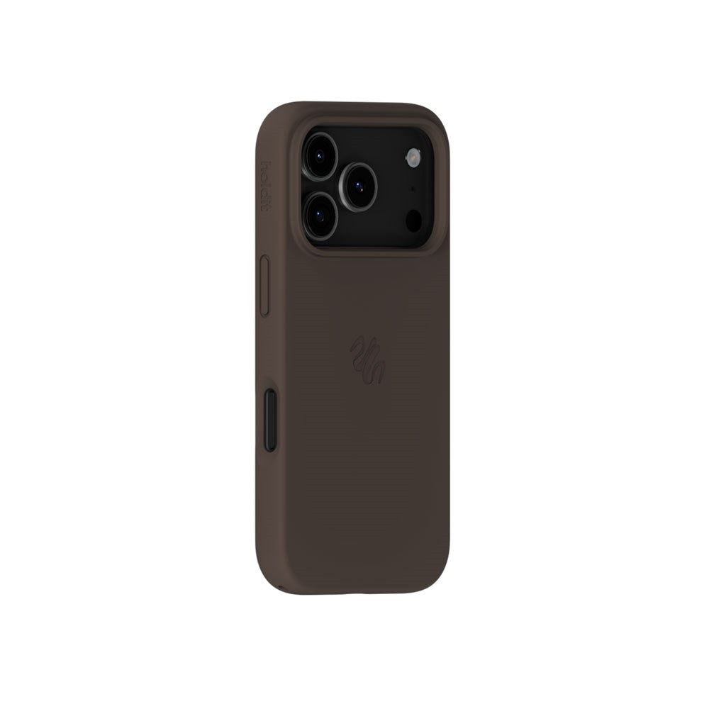 iPhone 17 Pro Holdit Soft Touch MagSafe Silikon Deksel - Chocolate