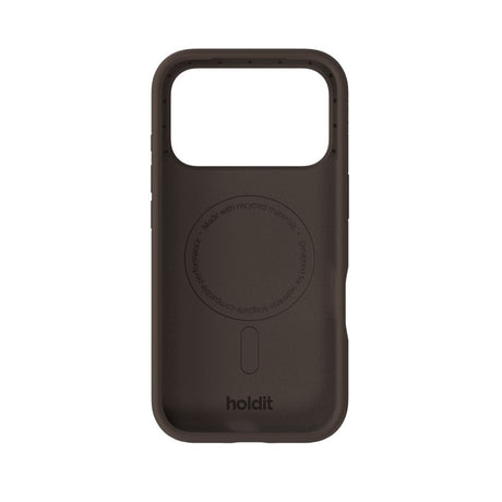 iPhone 17 Pro Holdit Soft Touch MagSafe Silikon Deksel - Chocolate