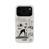 iPhone 17 Pro Holdit Graphic Print Case - Wool Gray