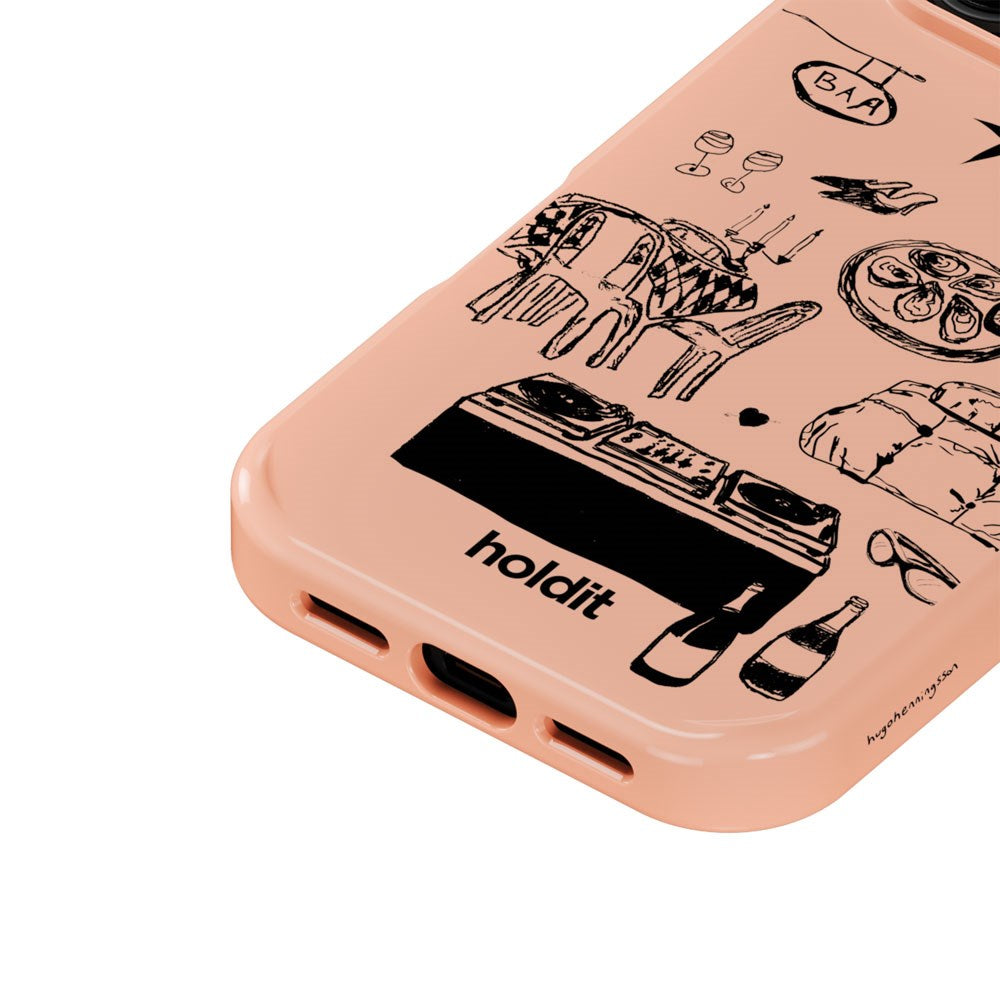 iPhone 17 Pro Holdit Graphic Print Case - Bare Pink