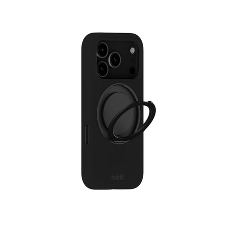 iPhone 18 Pro / 17 Pro Holdit Silikone Stand Deksel - Black