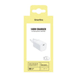 Smartline 140W Vegglader m. 1x USB-C - Hvit