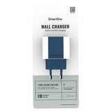 Smartline 20W Vegglader m. 1 x USB-C – Mørkeblå