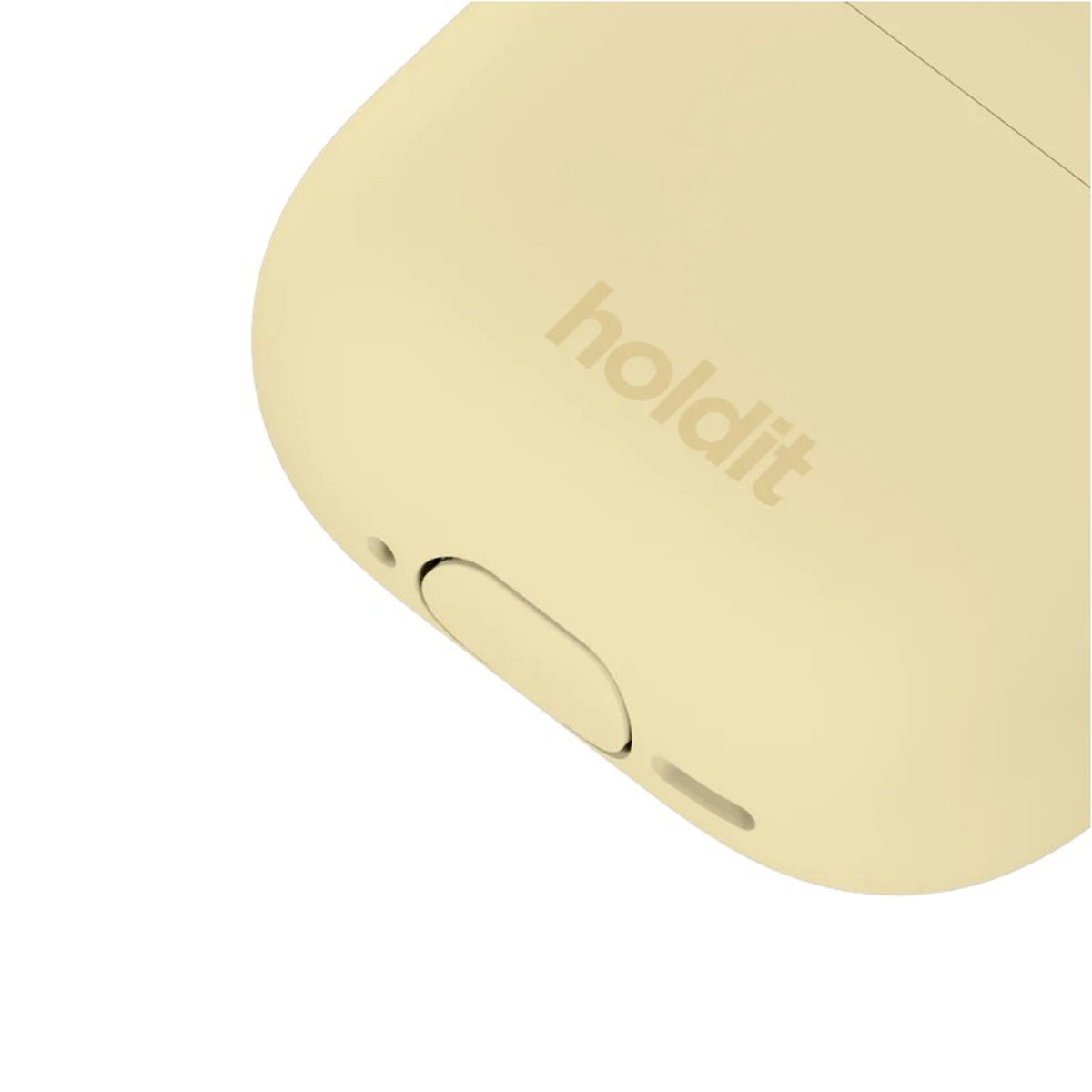 Apple AirPods (5. & 4. Gen.) Holdit Silicone Case m. Karabinkrok - Butter Yellow