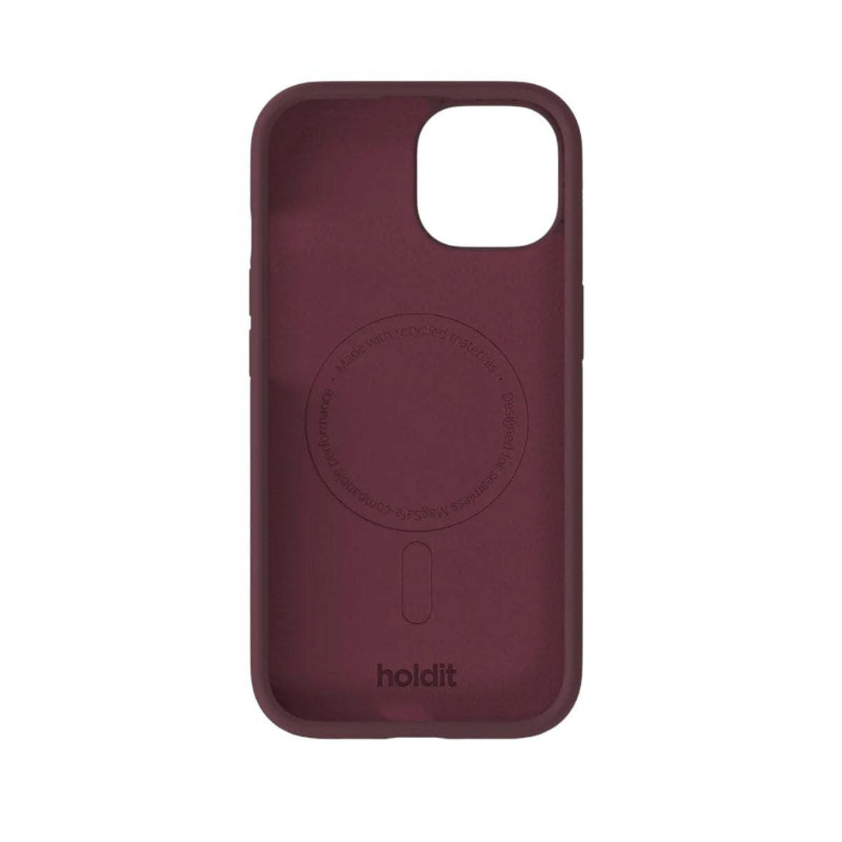 iPhone 17e / 16e / 15 / 14 / 13 Holdit Soft Touch MagSafe Silikon Deksel - Bordeaux