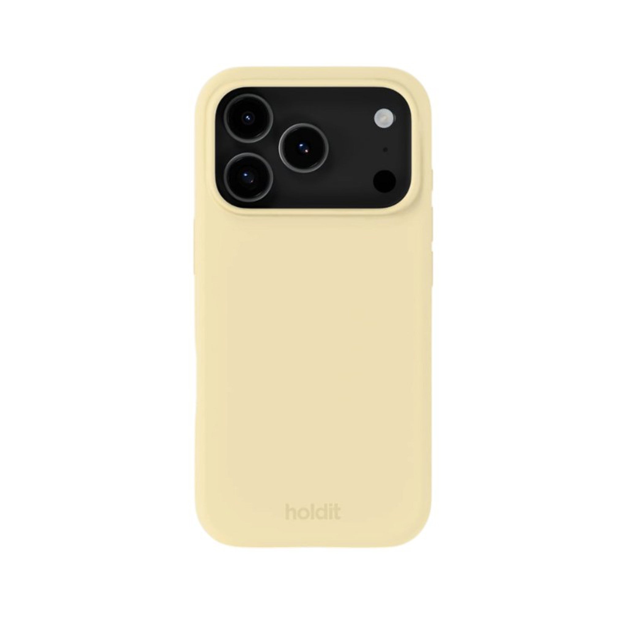 iPhone 18 Pro / 17 Pro Holdit Soft Touch Silikon Deksel - Butter Yellow