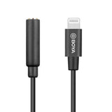 BOYA BY-K3 Lydadapter - Lightning til 3.5mm Minijack - Svart