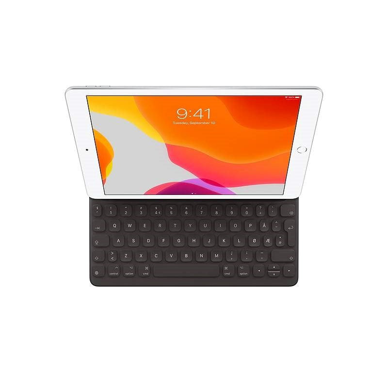 iPad 10.2" (2021 / 2020 / 2019) / Air (2019) / Pro 10.5" Apple Deksel med Tastatur - Norsk Tastatur - Svart