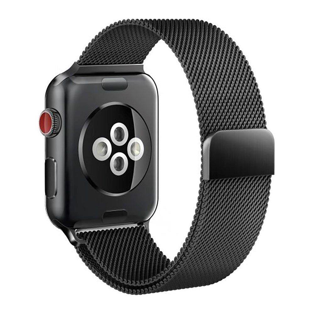 Apple Watch (38/40/SE/41/42mm) Tech-Protect Milanse Band Rustfritt Stål Reim - Svart