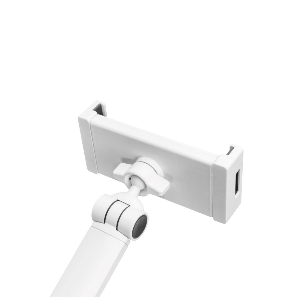 Deltaco Universell Nettbrett-/Mobilholder for Bord - Mål: 4,7 - 12,9" - Hvit