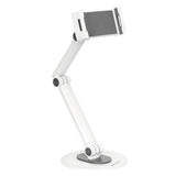 Deltaco Universell Nettbrett-/Mobilholder for Bord - Mål: 4,7 - 12,9" - Hvit