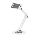 Deltaco Universell Nettbrett-/Mobilholder for Bord - Mål: 4,7 - 12,9" - Hvit