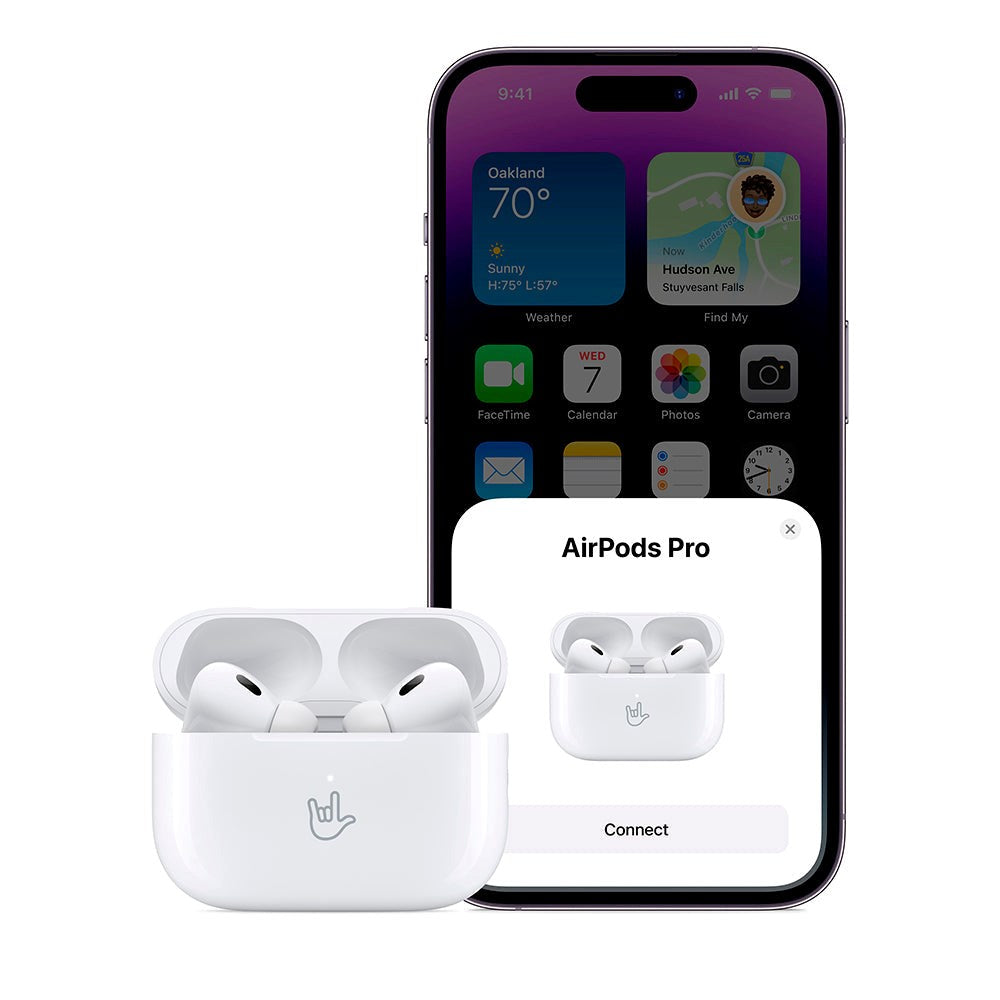 Apple AirPods Pro 2nd Gen (2022) - MTJV3DN/A - med Trådløs ladeetui og USB-C-kabel