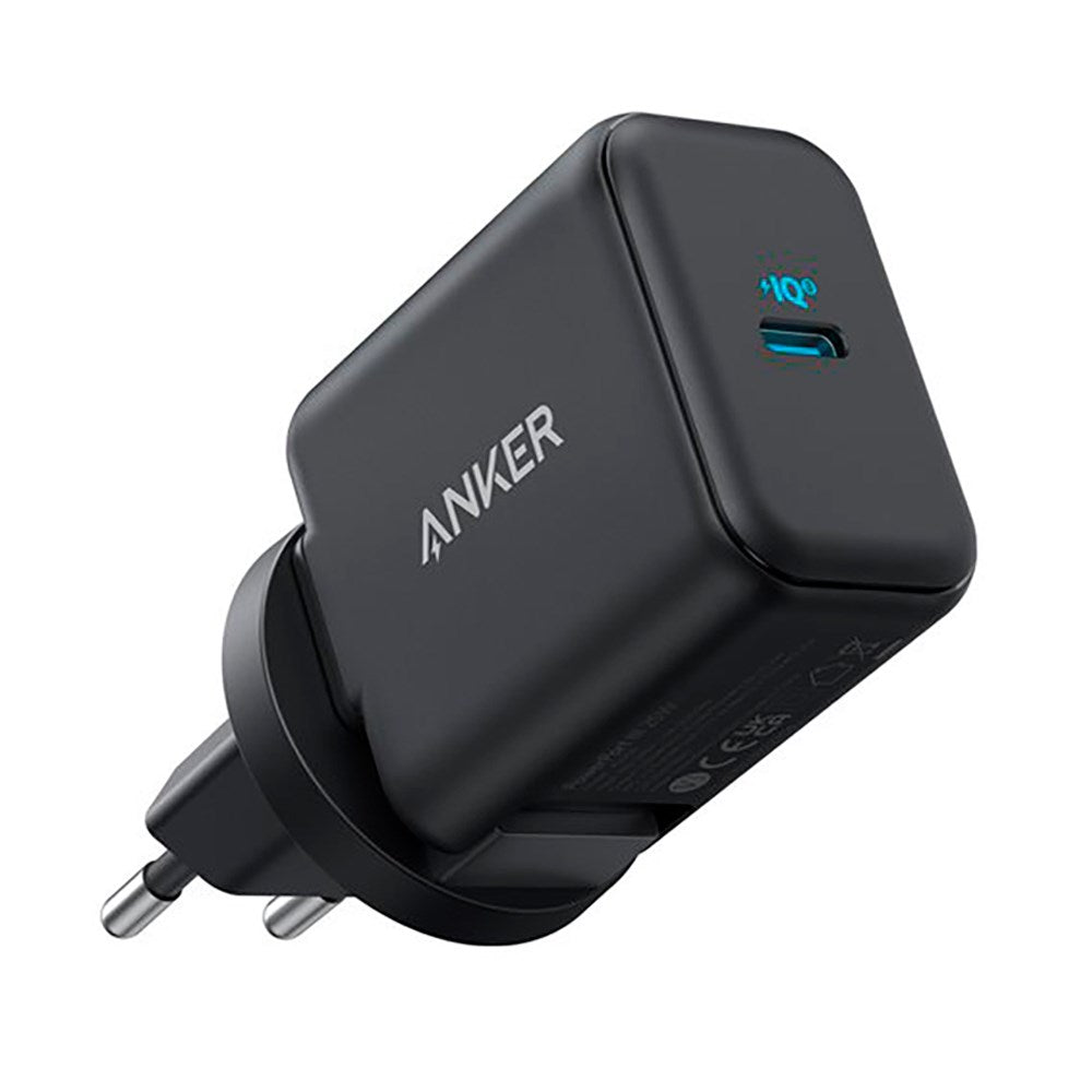 Anker 312 Vegglader 25W med USB-C - Svart