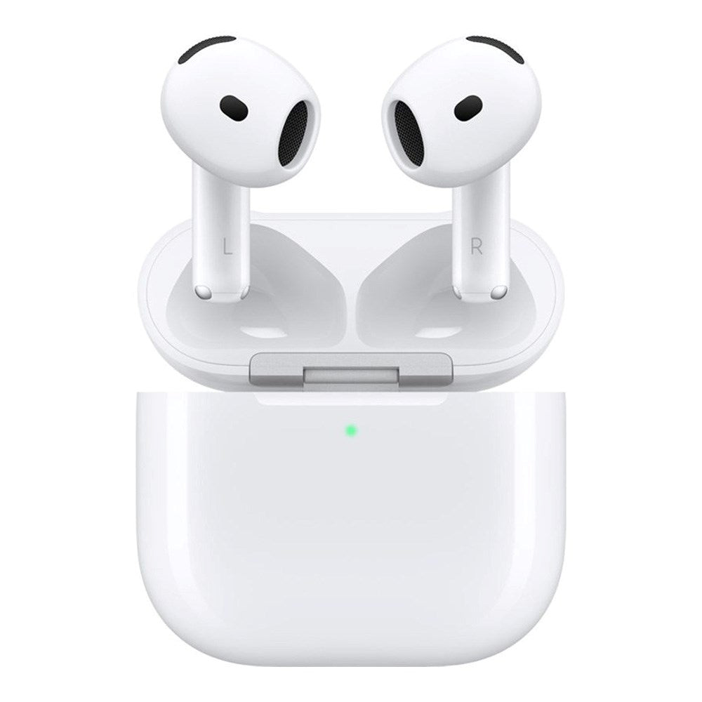 Apple AirPods 4 med Aktiv Støyreduksjon In-Ear Headset med Trådløs Ladeveske - Hvit