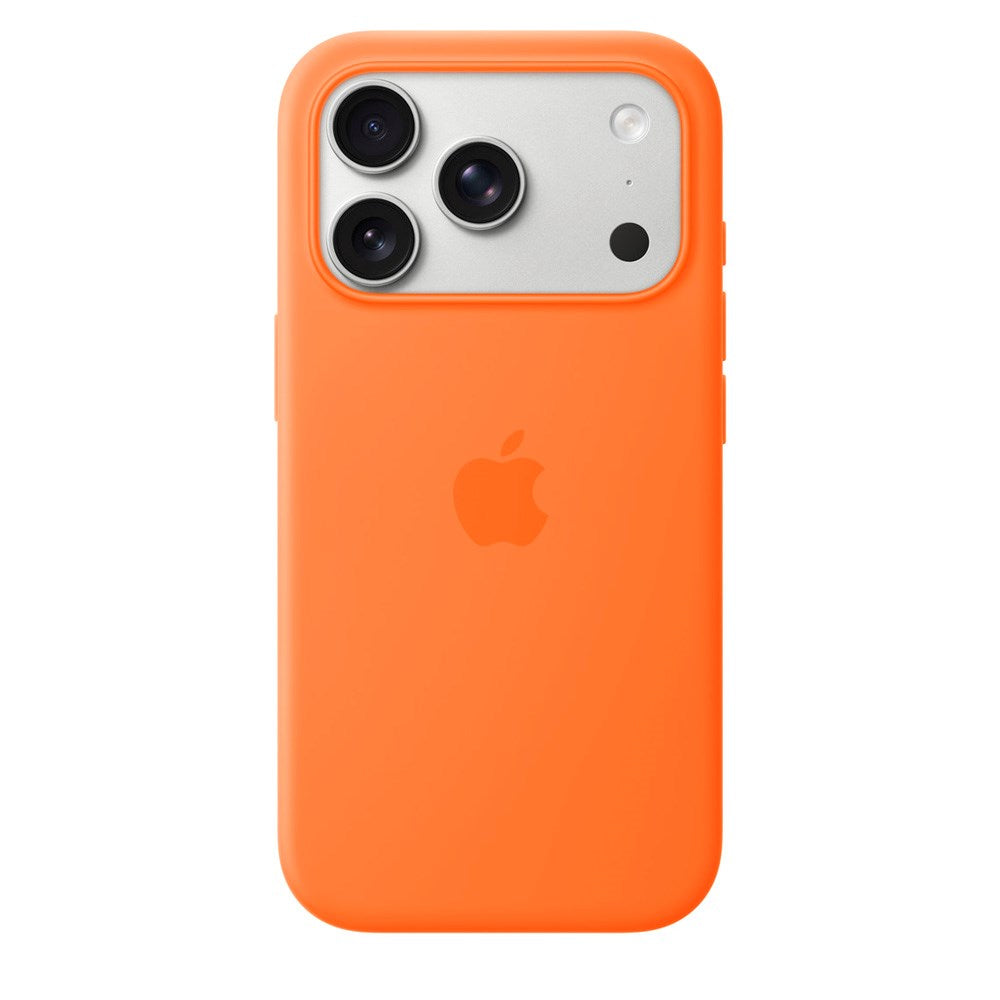 Original Apple iPhone 17 Pro Silicone Case - MagSafe Kompatibel - Orange (MGFE4ZM/A)