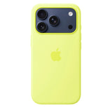 Original Apple iPhone 17 Pro Silicone Case - MagSafe Kompatibel - Neon Yellow (MGFF4ZM/A)