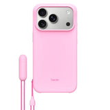 Original Apple Beats iPhone 17 Pro Deksel m. Stropp - MagSafe Kompatibel - Pebble Pink