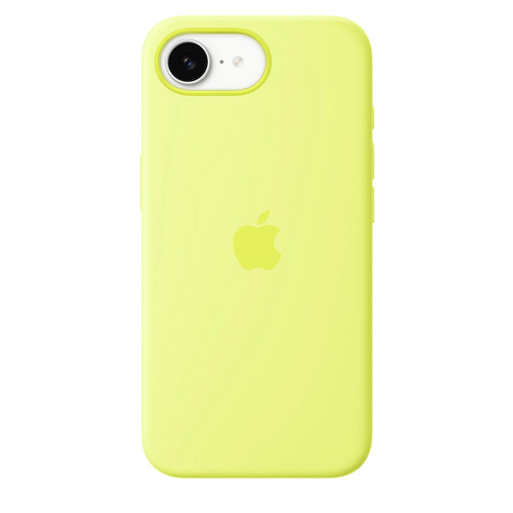 Original Apple iPhone 16e Silikon Deksel - Neon Yellow (MGYW4ZM/A)