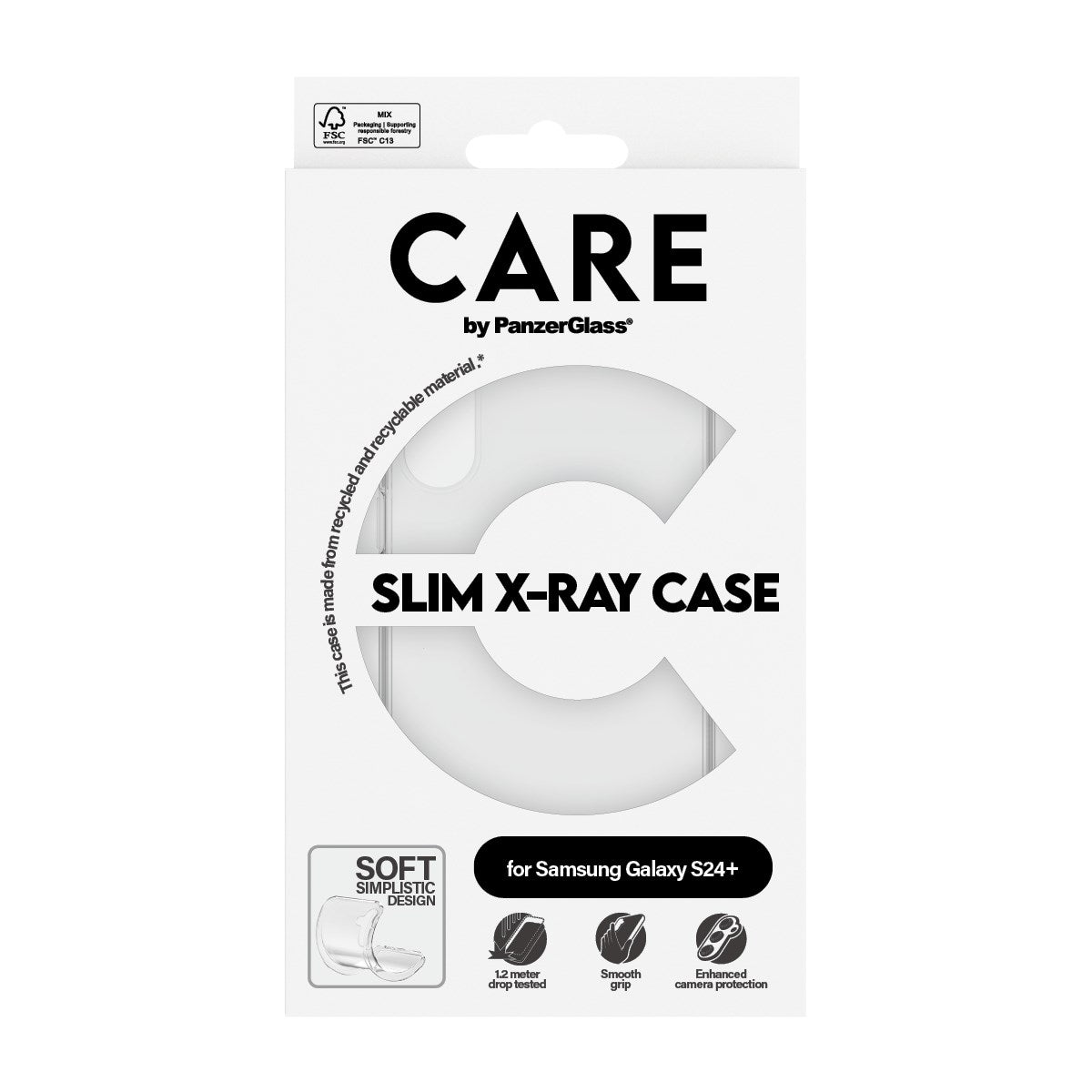 CARE by PanzerGlass Samsung Galaxy S24+ (Plus) FASHION X-Ray Soft Basic Deksel - Gjennomsiktig