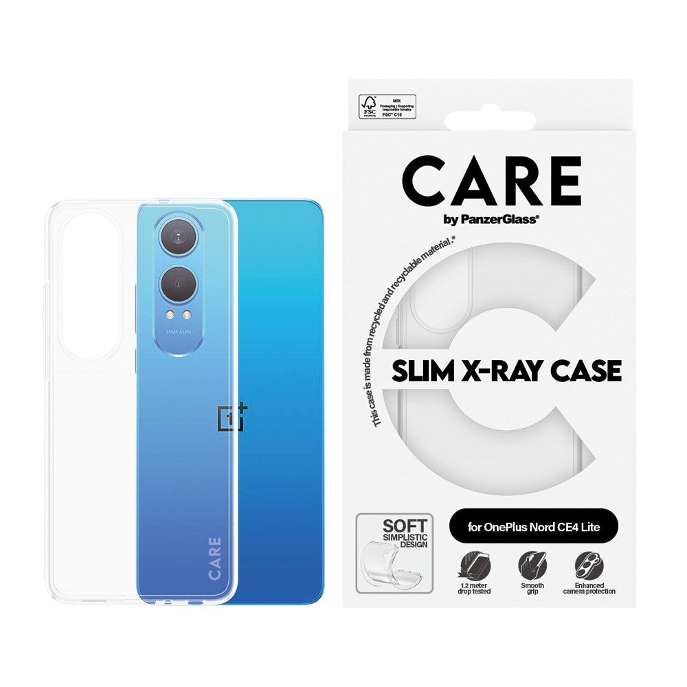 CARE by PanzerGlass OnePlus Nord CE4 Lite (5G) FASHION X-Ray Soft Basic Deksel - Gjennomsiktig