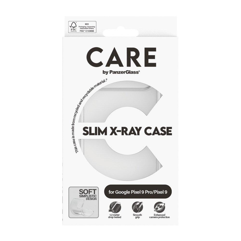 CARE by PanzerGlass Google Pixel 9 / 9 Pro FASHION X-Ray Soft Basic Deksel - Gjennomsiktig