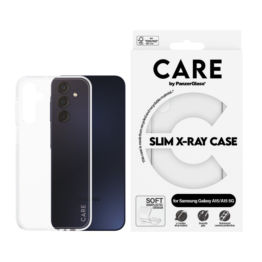 CARE by PanzerGlass Samsung Galaxy A15 / A15 (5G) FASHION X-Ray Soft Basic Deksel - Gjennomsiktig