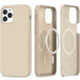 iPhone 12 / 12 Pro Tech-Protect Silikon Deksel - MagSafe Kompatibel - Beige