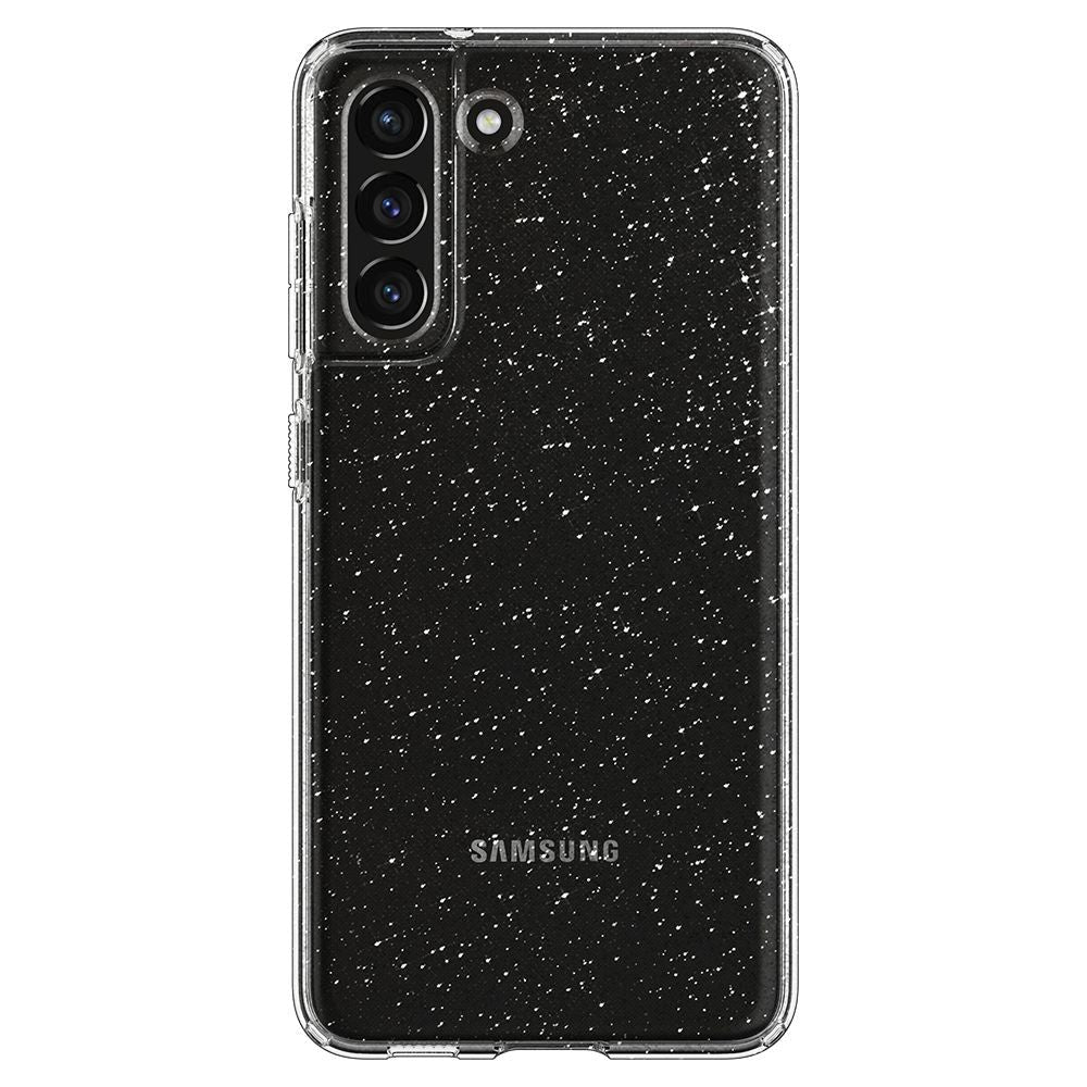 Spigen Samsung Galaxy S21 FE (5G) Liquid Crystal Glitter Deksel - Gjennomsiktig