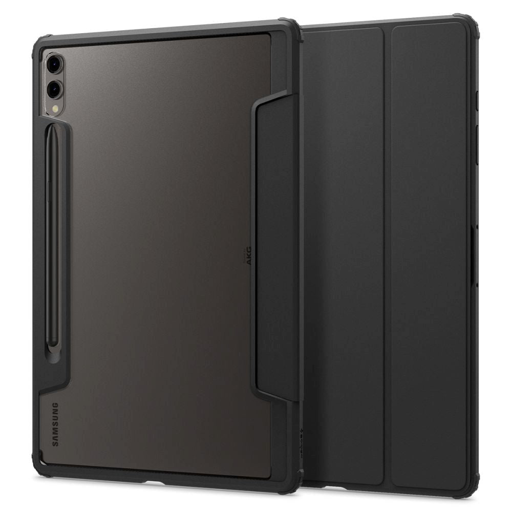 Samsung Galaxy Tab S9+ (Plus) Spigen Ultra Hybrid Pro Flip Deksel - Gjennomsiktig / Svart