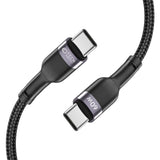 Tech-Protect Ultraboost USB-C til USB-C Kabel PD60W/3A 2m - Svart