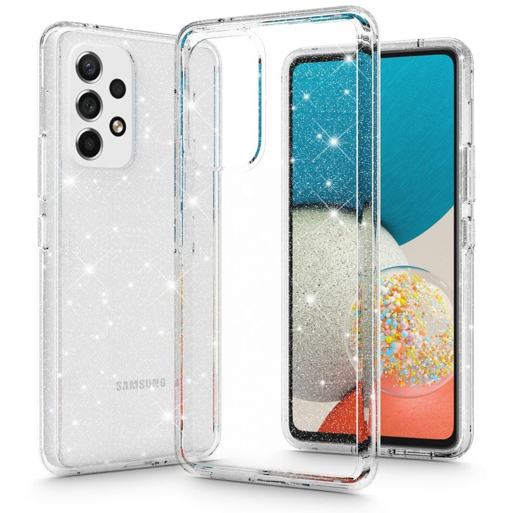 Samsung Galaxy A33 (5G) Hybrid Plastbakdeksel Gjennomsiktig - Glitter