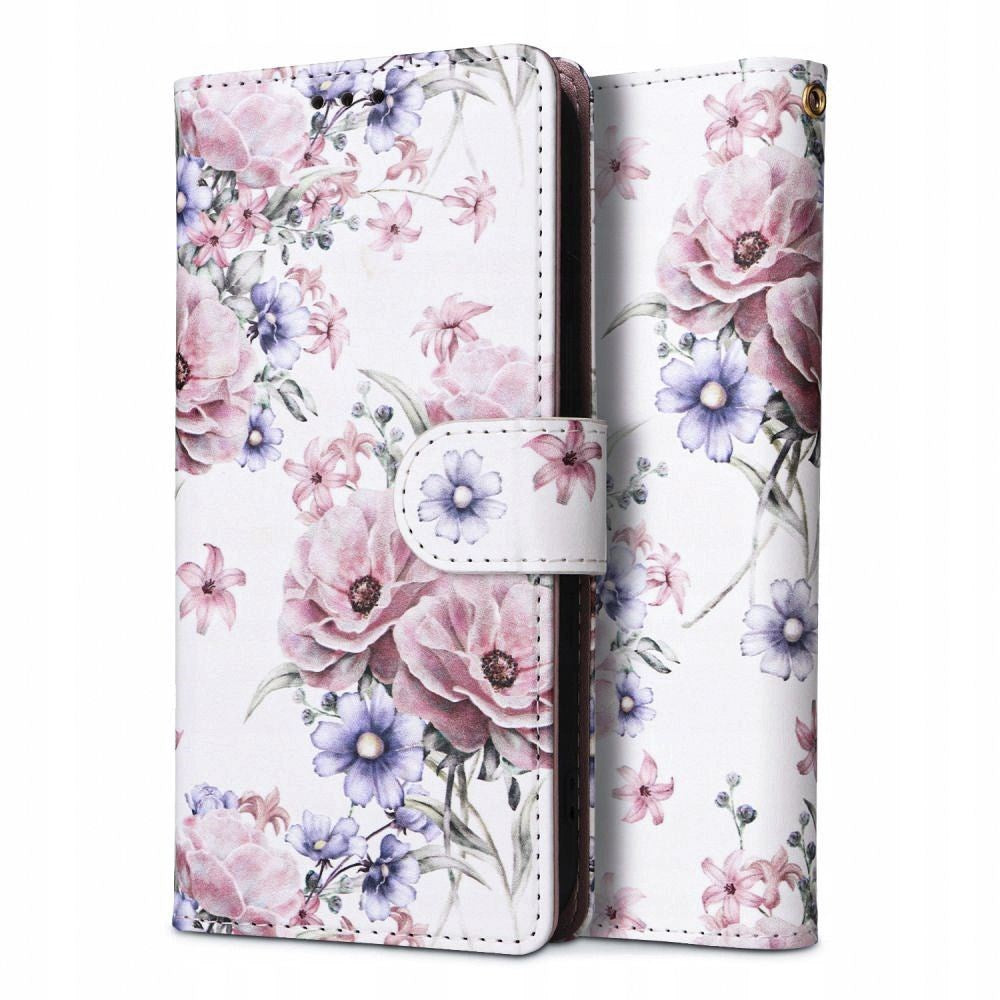 Xiaomi Poco C65 / Redmi 13C Tech-Protect Flip Wallet med Lommebok - Blossom Flower