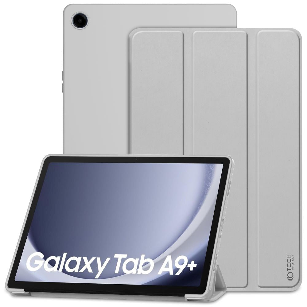 Samsung Galaxy Tab A9+ (Plus) Tech-Protect Smartcase Deksel Tri-fold - Grå