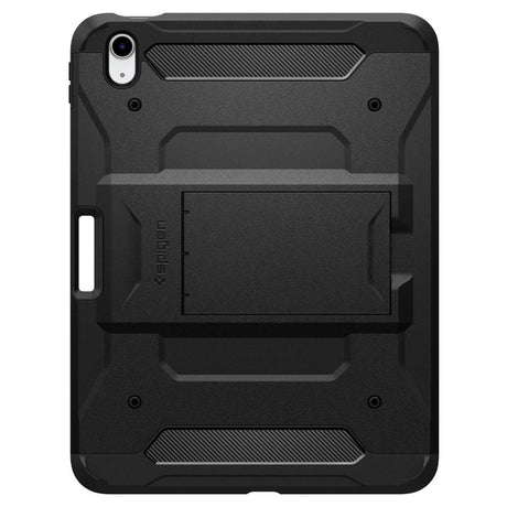 iPad 11" (2025) / iPad 10.9" (2024/2022) Spigen Tough Armor Pro Deksel m. Apple Pencil Holder & Kickstand - Svart
