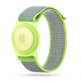 Tech-Protect Nylon - Apple Airtag-stropp for barn - Lime