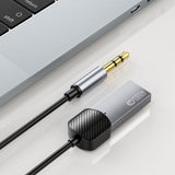 Tech-Protect Ultraboost USB til AUX-kabel med Bluetooth - 1m - Grå