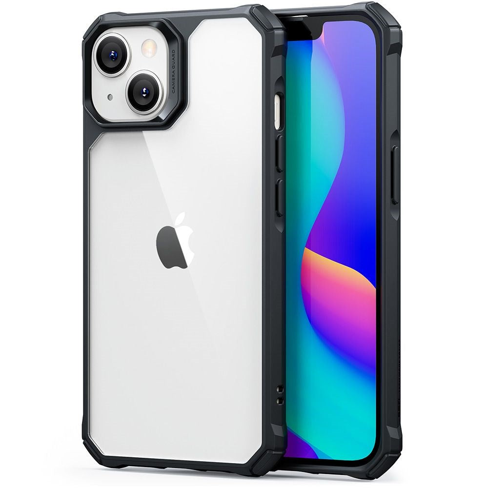 iPhone 14 Plus Deksel ESR Air Armor Clear Hard Case - Gjennomsiktig / Svart