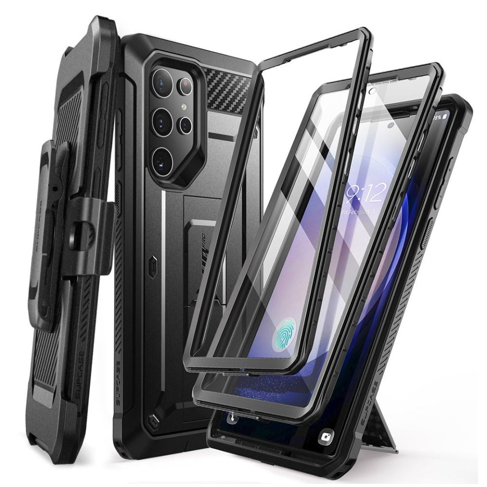 Samsung Galaxy S24 Ultra SUPCASE Unicorn Beetle Pro 2-Set Håndverker Deksel m. Skjermbeskyttelse - Svart