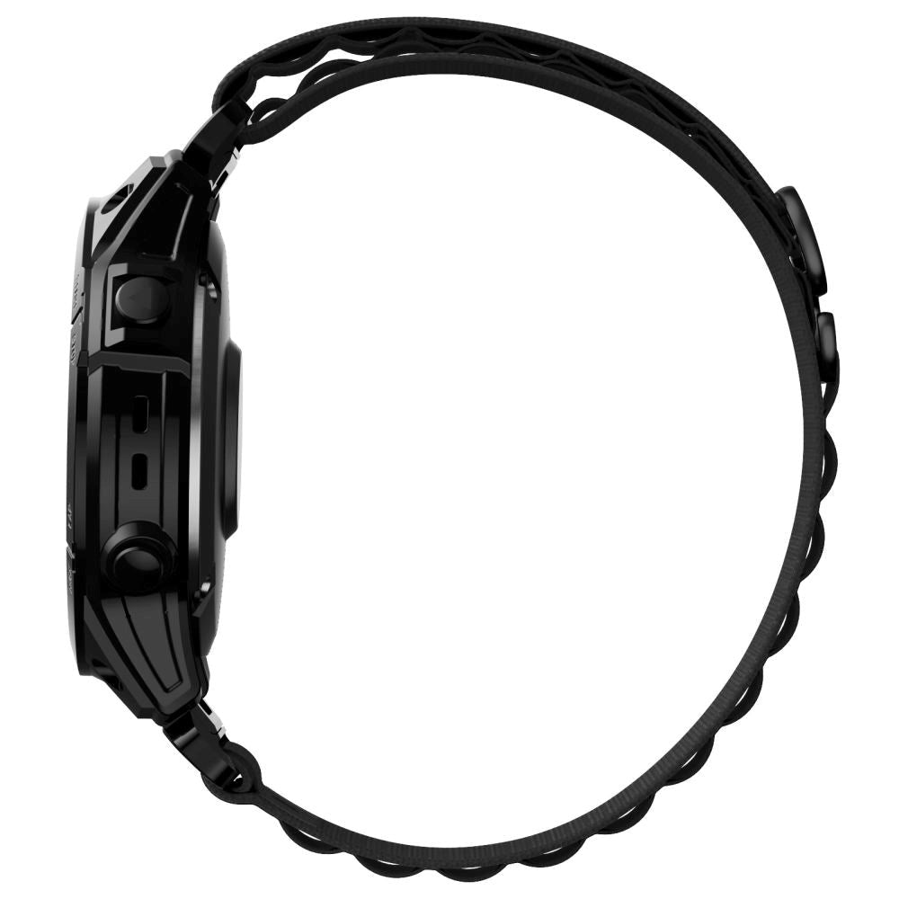 Universal Garmin 26mm QuickFit Tech-Protect Nylon Pro Rem - Svart