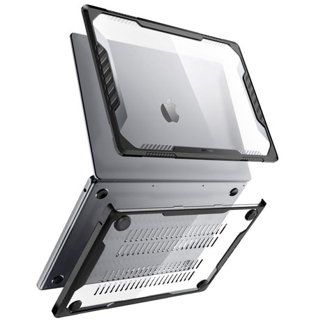 MacBook Air 15 M2/M3 (2023-2024) Supcase Unicorn Beetle Deksel - Gjennomsiktig / Svart