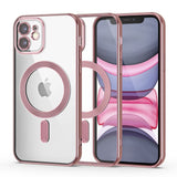 iPhone 11 Tech-Protect MagShine Deksel - MagSafe Kompatibel - Gjennomsiktig / Rose Gold