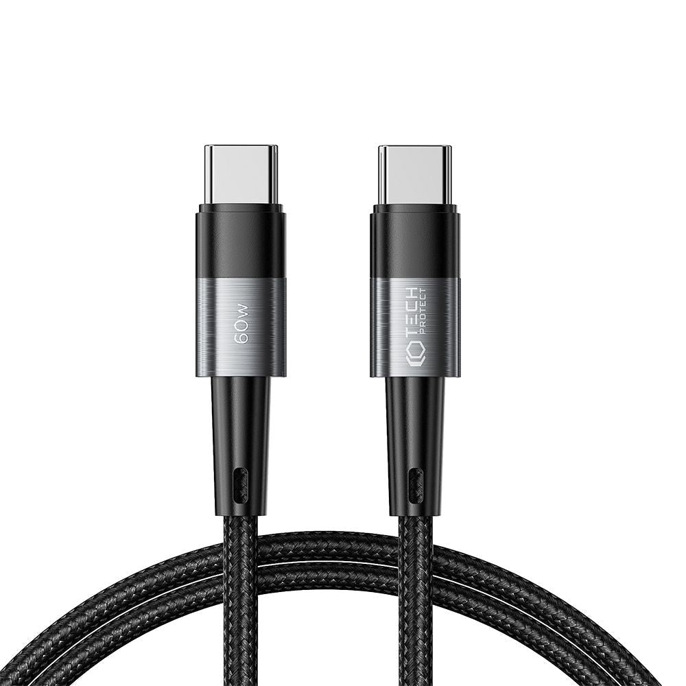 Tech-Protect Ultraboost USB-C til USB-C Kabel 60W/3A 2m - Svart