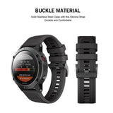 Universal Garmin 22mm QuickFit Tech-Protect Smooth Stropp - Svart