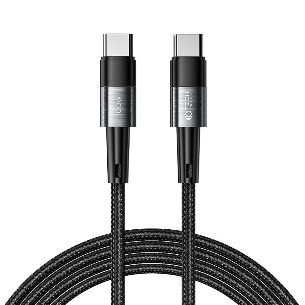 Tech-Protect Ultraboost USB-C til USB-C Kabel 100W/5A 2m - Svart